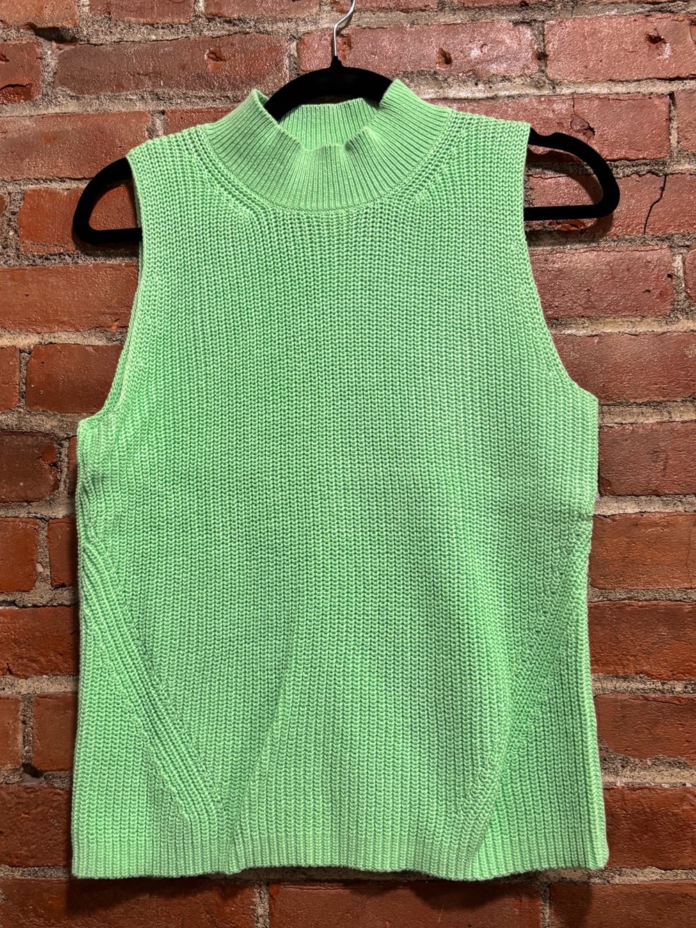 NWT LOFT Sleeveless Mock Neck Knit Top in Mint Green